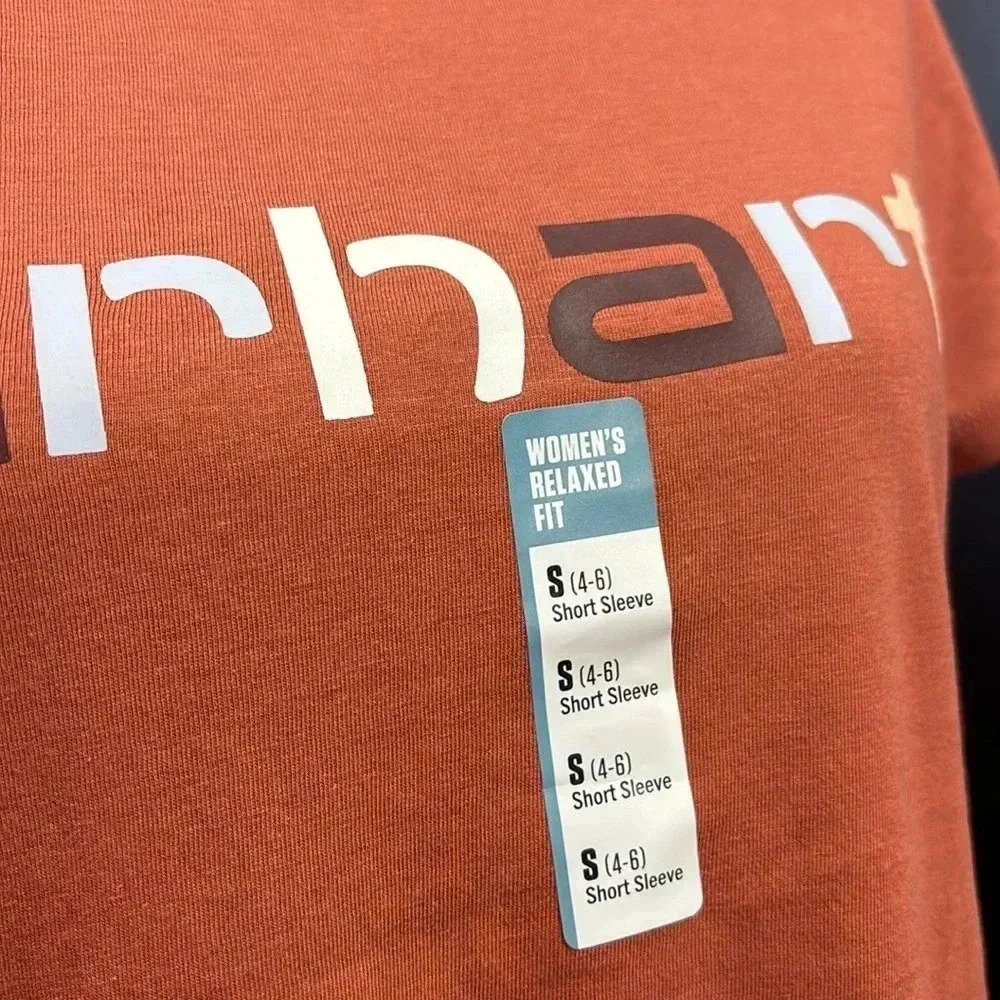 Carhartt Relaxed Fit Lightweight 
Multicolor logo graphic chest, Terracotta - Picture 2 of 9